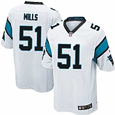 Nike Men & Women & Youth Panthers #51 Mills White Team Color Game Jersey,baseball caps,new era cap wholesale,wholesale hats